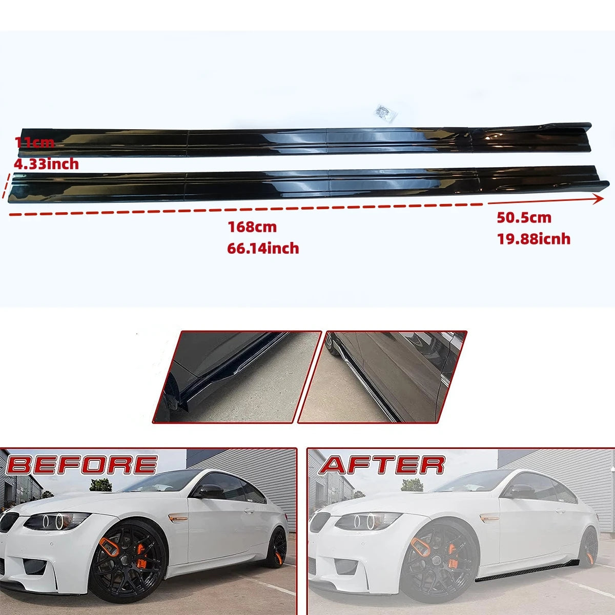 Universal Side Skirt - BMW - Audi - VW - Honda - Benz