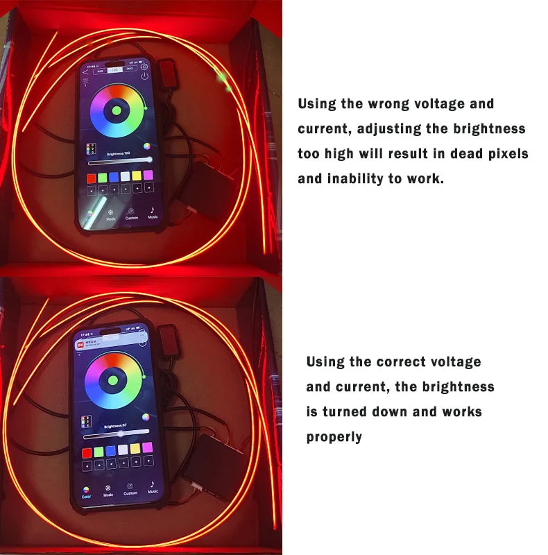 14 / 18-in-1 RGB Acrylic Car Ambient Light Kit — 64 / 213 Colour Symphony Streamer, App Control