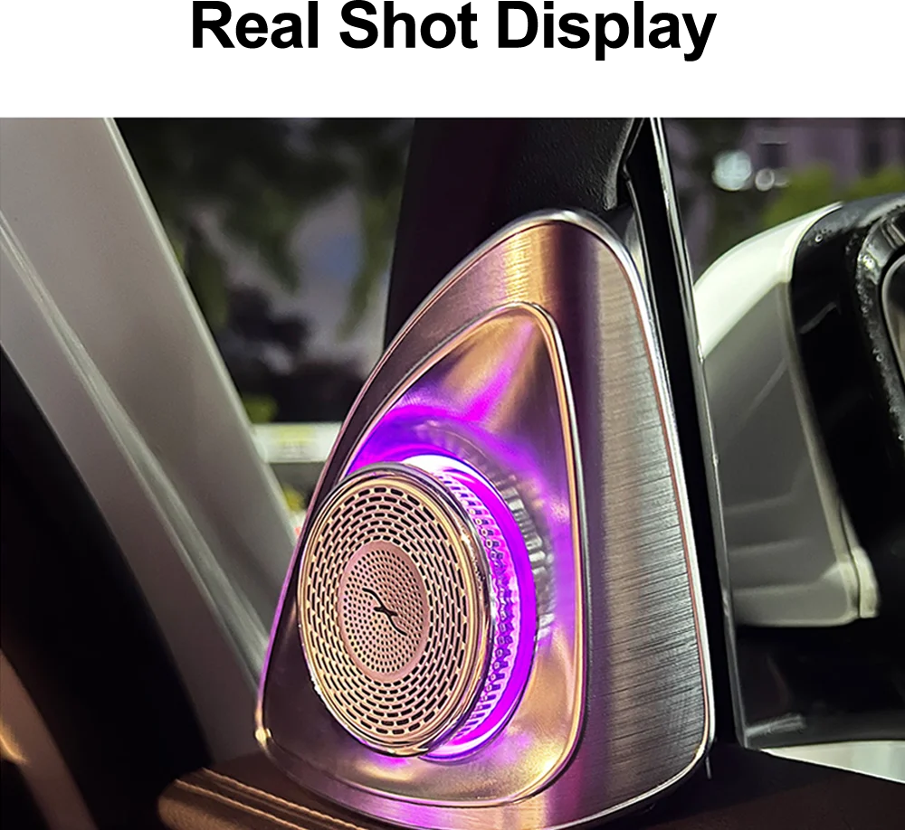 Mercedes-Benz 4D Rotating Tweeter Speaker — 64 Colour LED, W213 W205 X253 W222 W223 W206