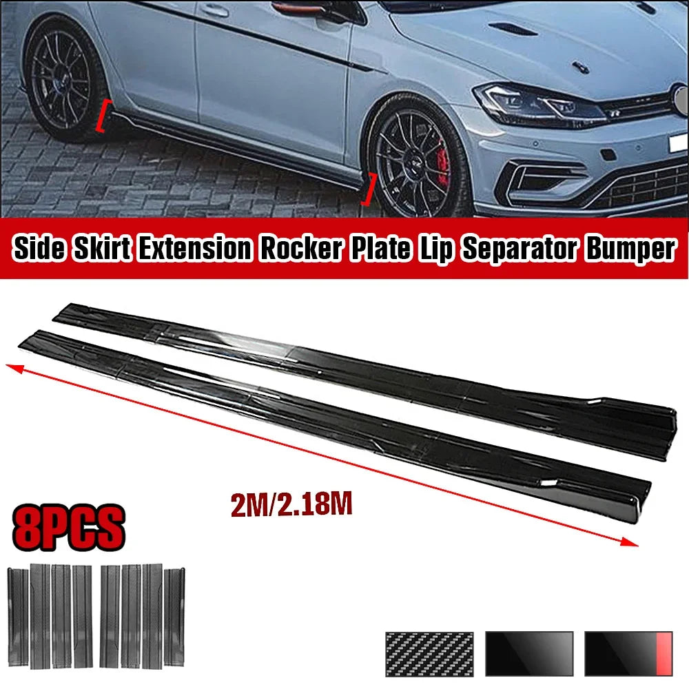 Universal 2M / 2.18M Side Skirt Car Side Spoiler