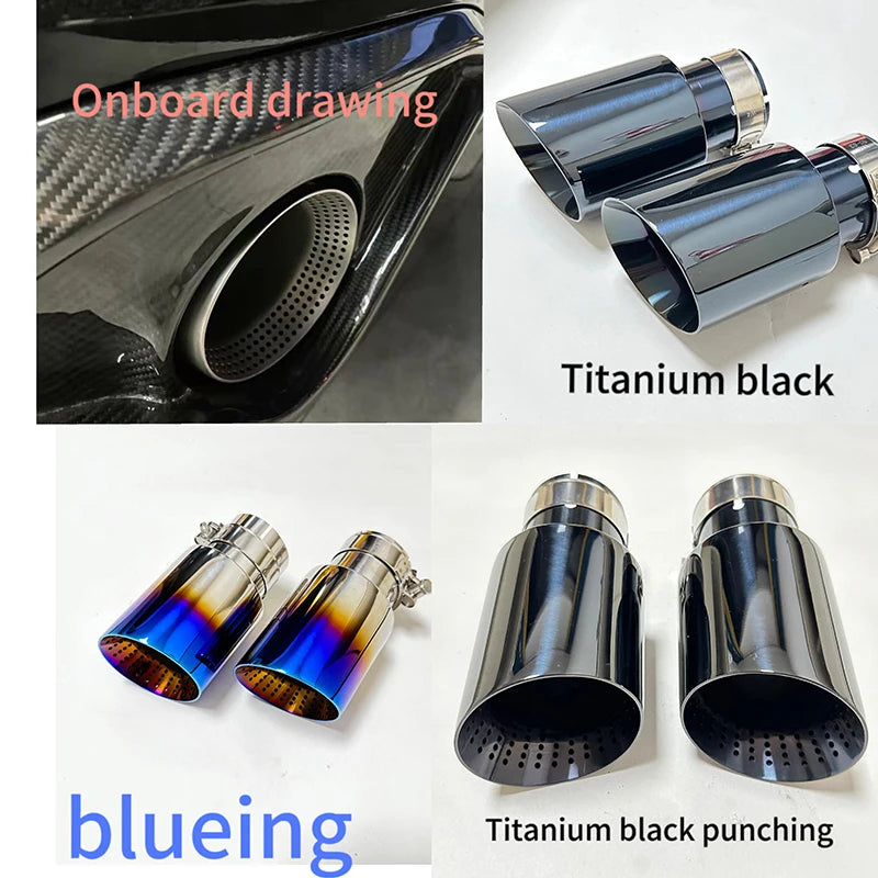 Matte Stainless Steel Exhaust Nozzle Tip — Universal