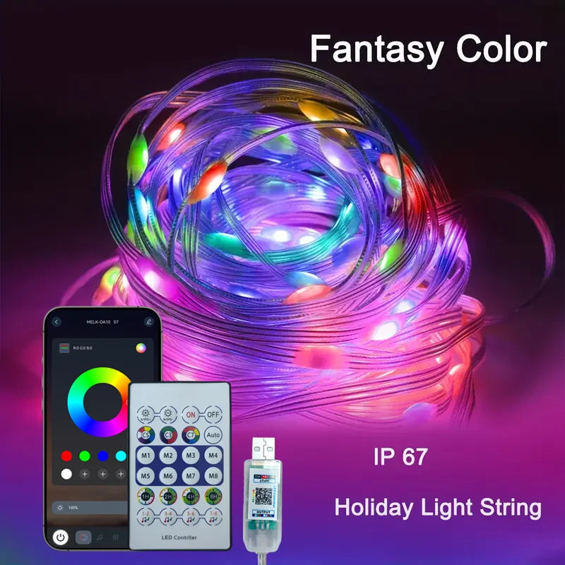USB LED Strip Decorative Light — Car, Christmas, Halloween & Festive Atmosphere