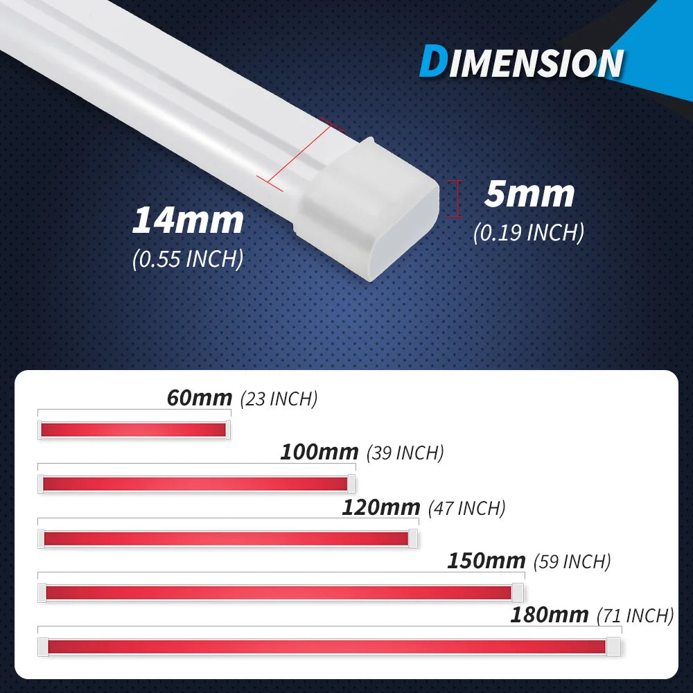 Universal LED Car Hood Ambient Light Strip — DRL Daytime Running Light 12V