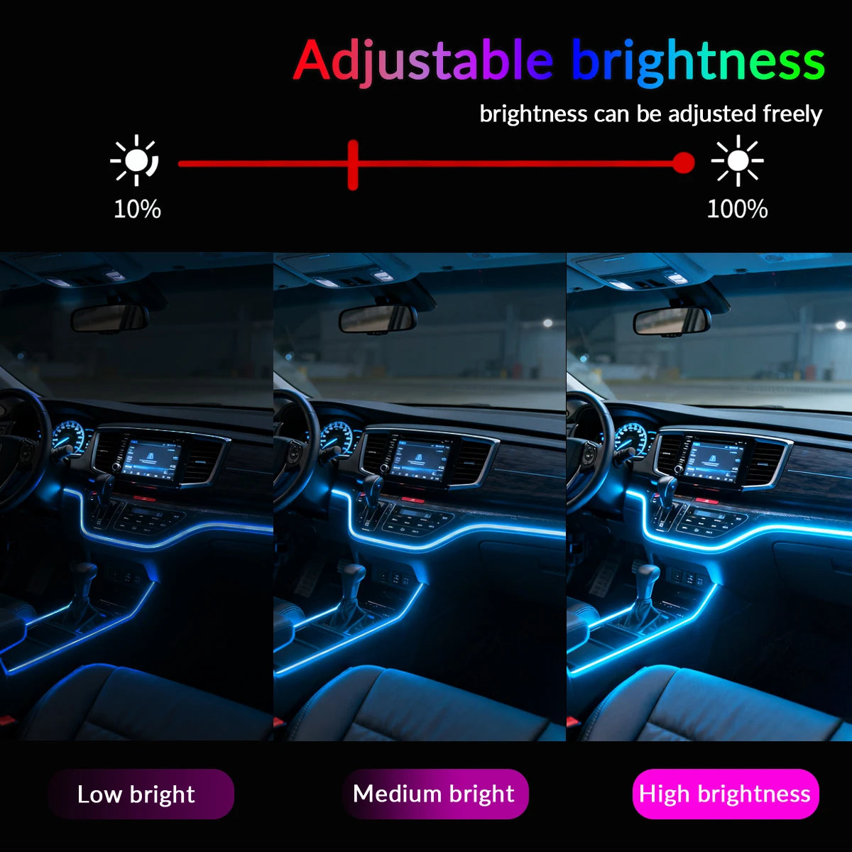 12V Car Starry Sky Ceiling Fibre Optic Light — App Bluetooth Control, Full Sky Panoramic