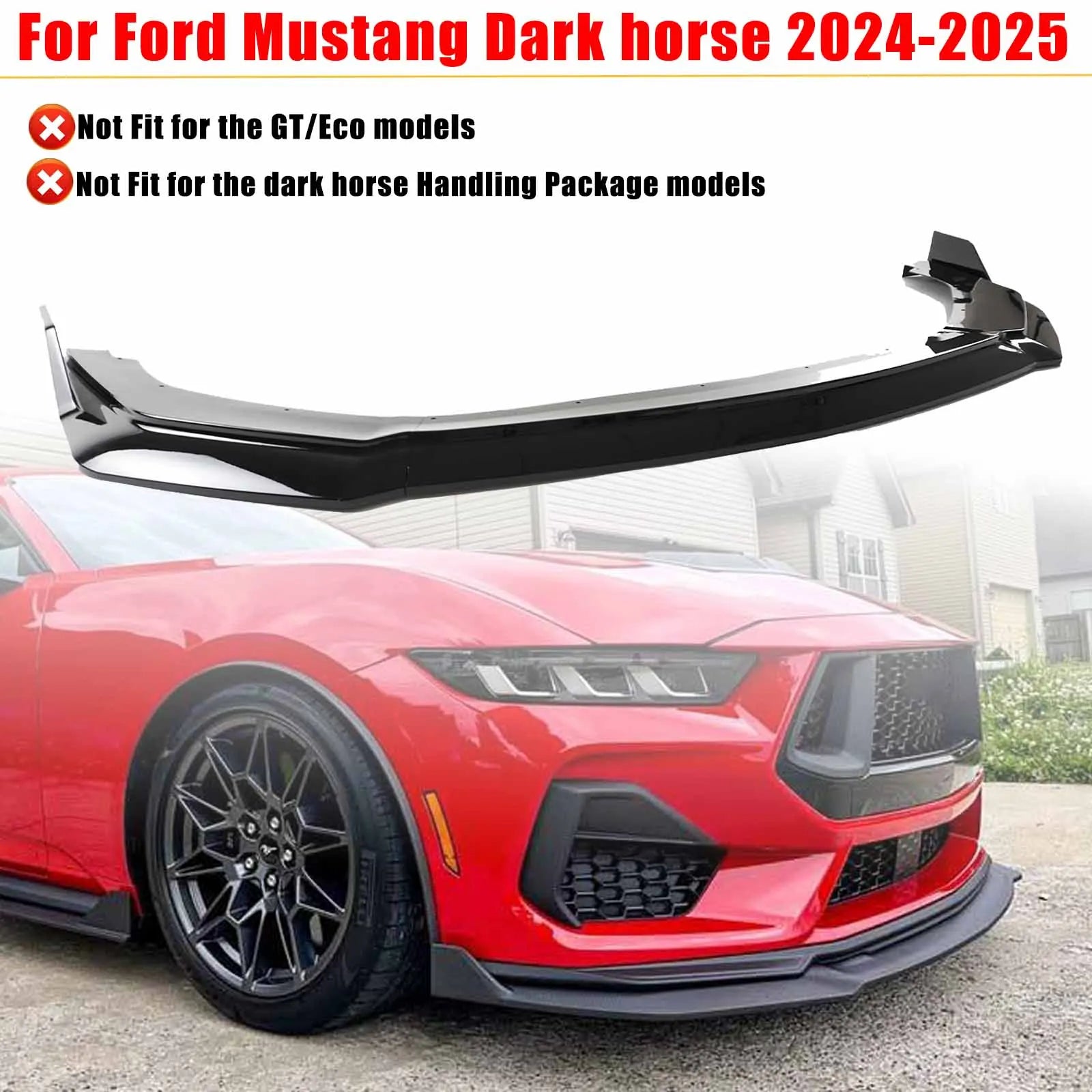 Front Bumper Lip For Ford Mustang 2024-2025
