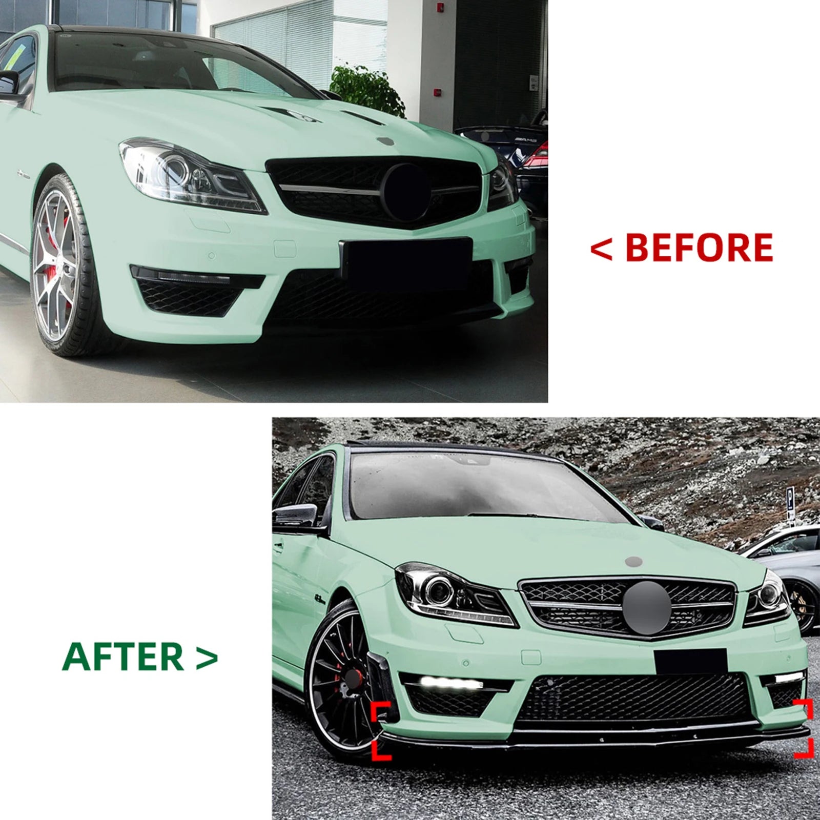 Mercedes Benz Front Bumper Lip Splitter
