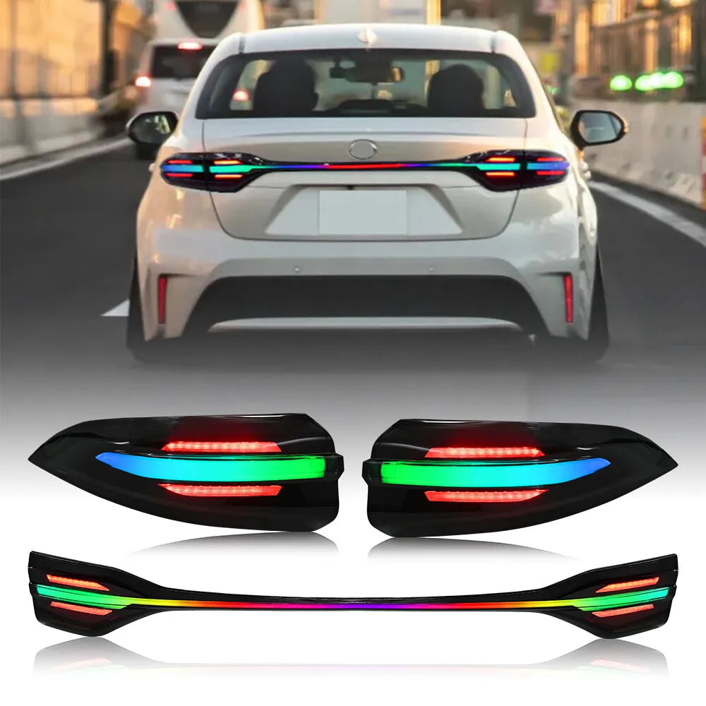 Toyota Corolla 2020–2024 RGB LED Tail Light Assembly — Sequential, Pair