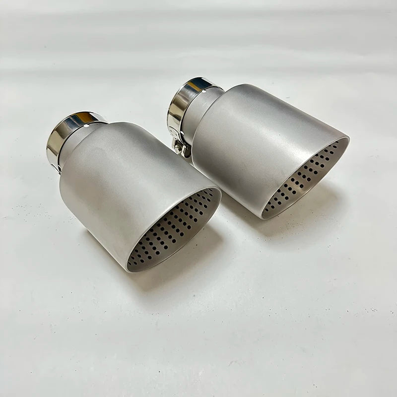 Matte Stainless Steel Exhaust Nozzle Tip — Universal