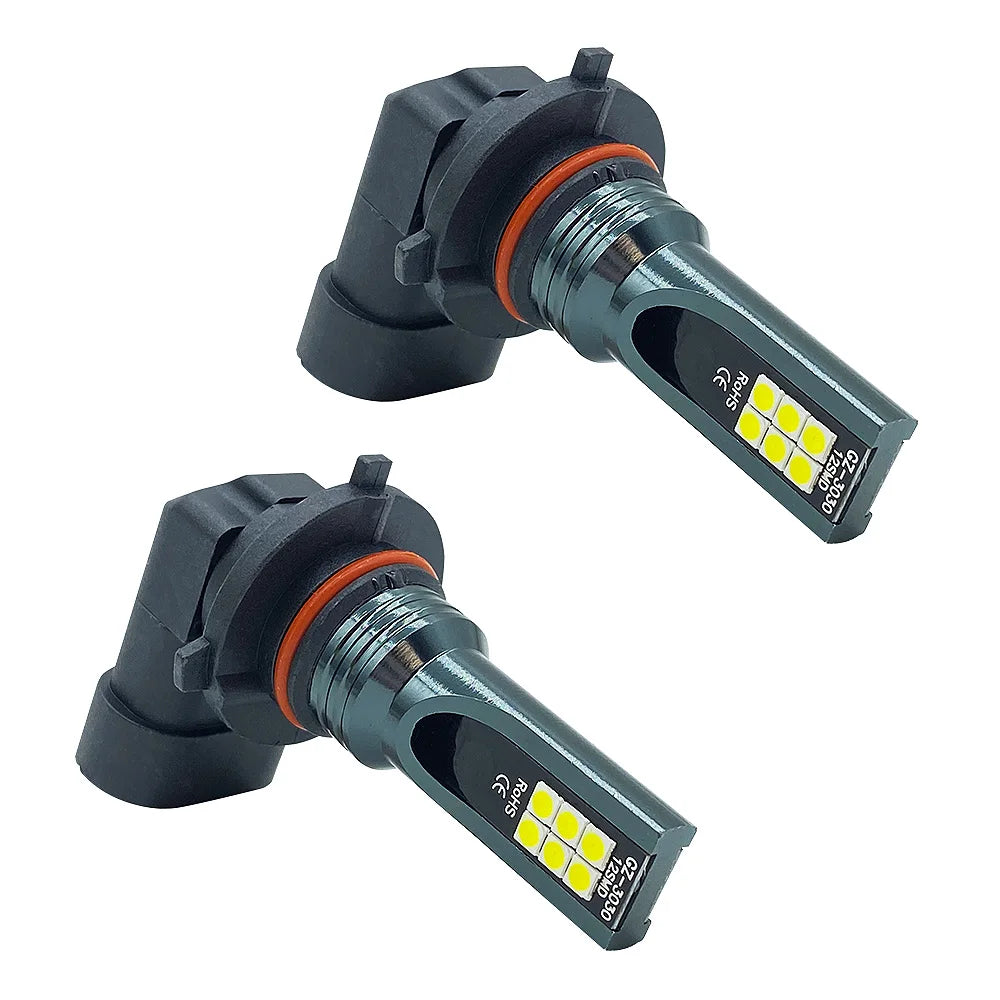 LED Headlight & Fog Light Bulbs — H1 H3 H4 H7 H8 H9 H10 H11 9005 9006, 12000LM 80W 12V (Pair)