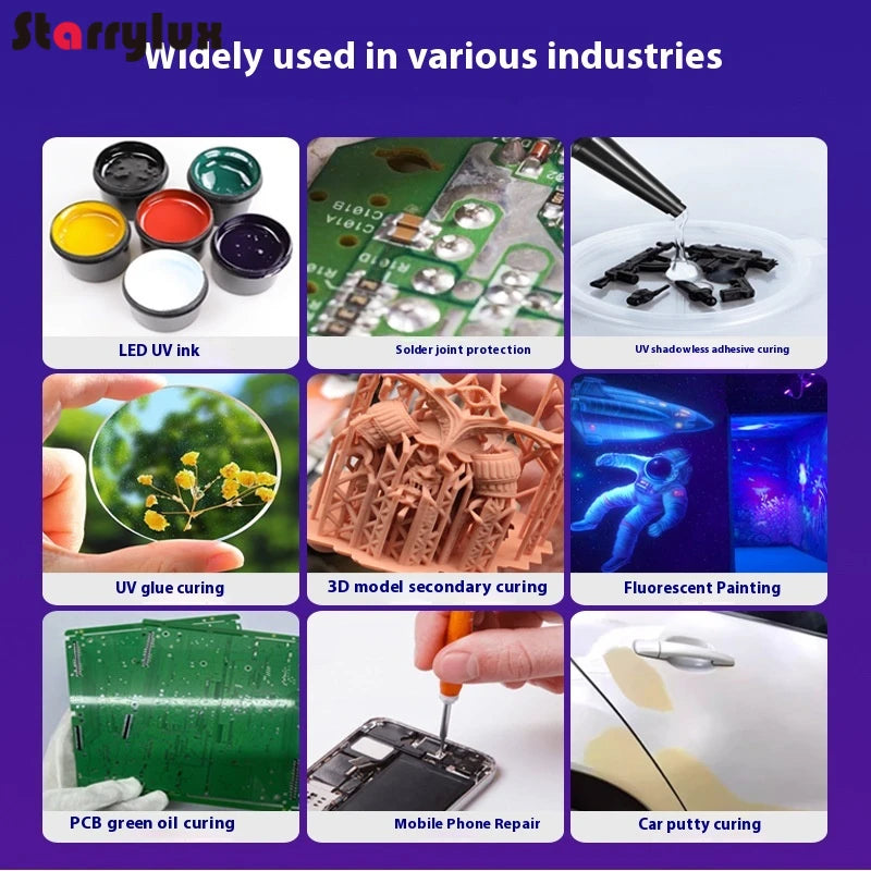 UV Curing Light for Auto Body Putty and Paint Repair lamp PCB Green Oil Car Paint