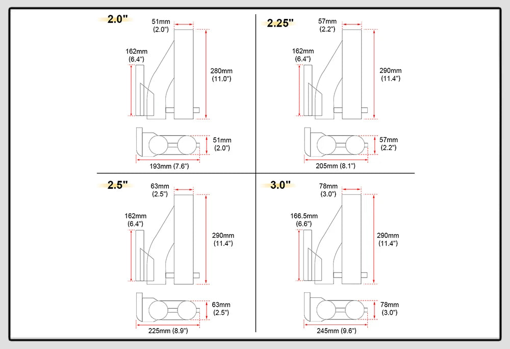 Universal Stainless Steel Dual-Valve Electric Exhaust Downpipe Cutout With Remote