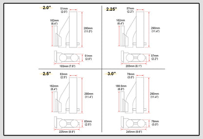 Universal Stainless Steel Dual-Valve Electric Exhaust Downpipe Cutout With Remote