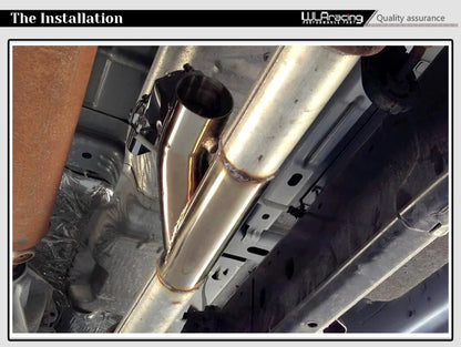 Universal Stainless Steel Dual-Valve Electric Exhaust Downpipe Cutout With Remote