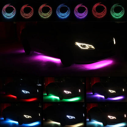 Car Underglow Neon LED Strip Kit — 8 Colour, Sound Active, App &amp; Remote Control