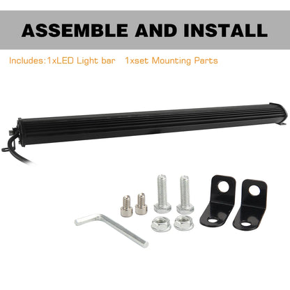 CO LIGHT Super Slim 12D LED Light Bar — 8" / 20" / 32" Spot Flood Combo, 12V / 24V