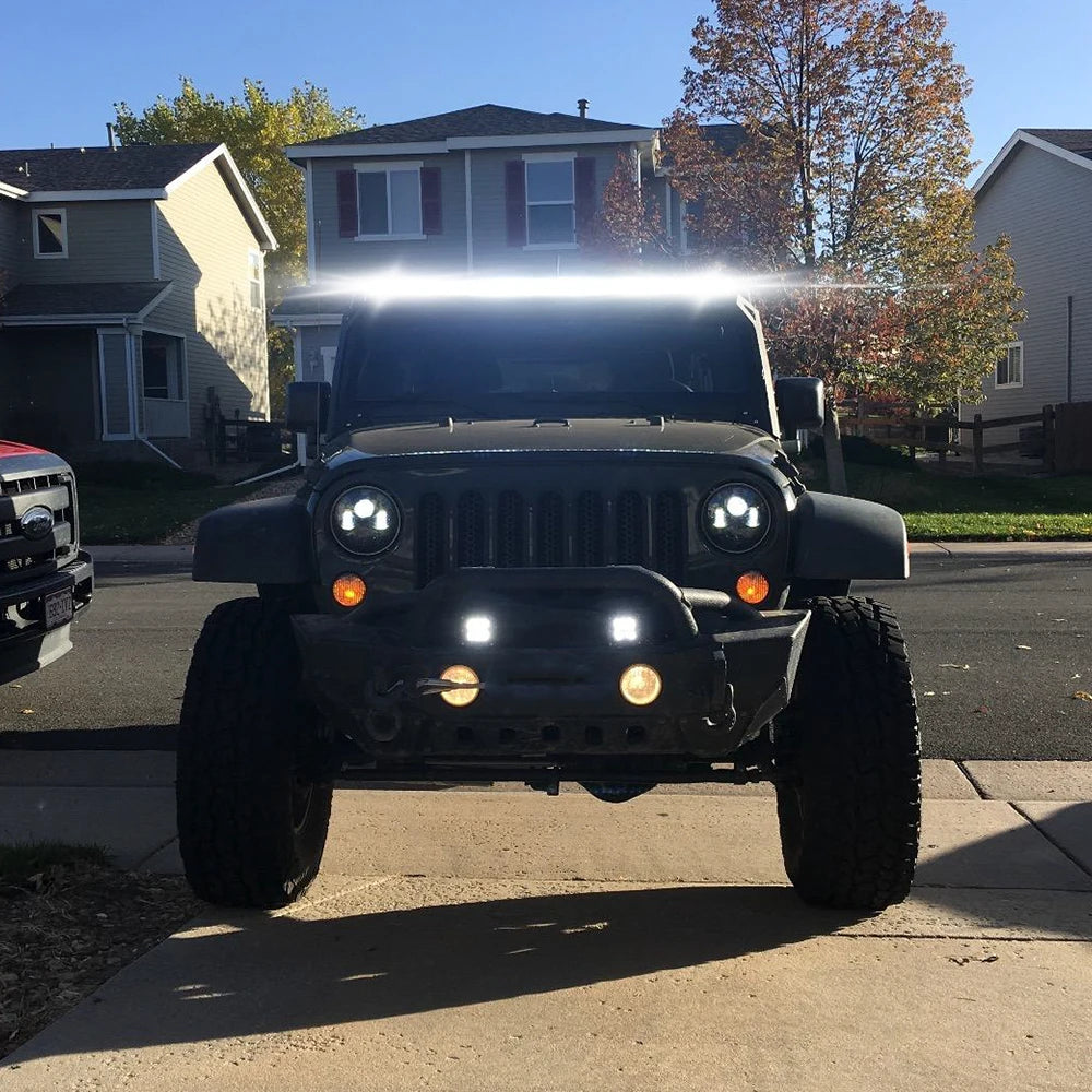 CO LIGHT Super Slim 12D LED Light Bar — 8" / 20" / 32" Spot Flood Combo, 12V / 24V