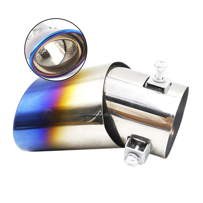 Universal Silver Muffler Exhaust Tip — Suits All Cars
