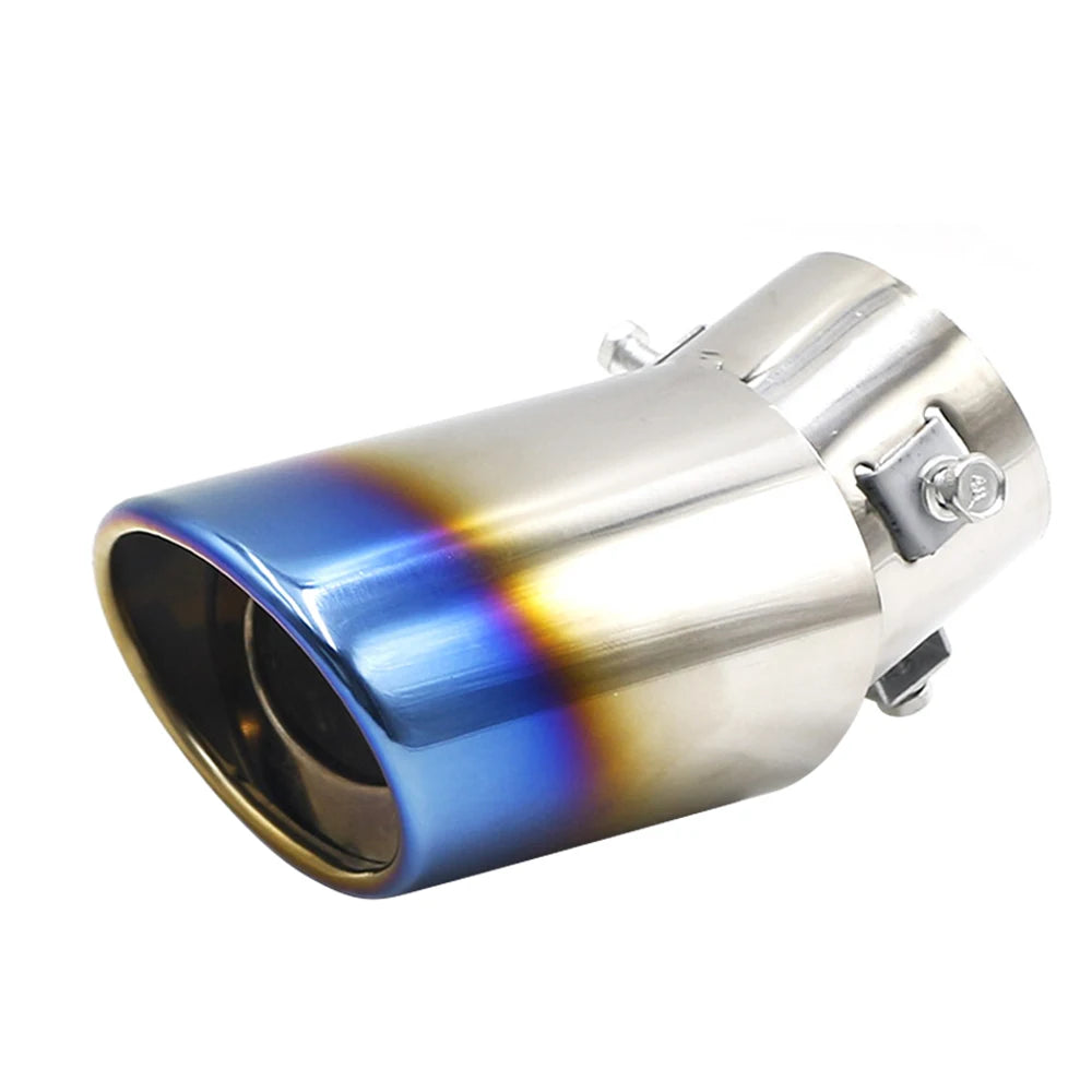 Universal Silver Muffler Exhaust Tip — Suits All Cars
