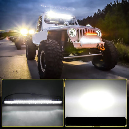CO LIGHT Super Slim 12D LED Light Bar — 8" / 20" / 32" Spot Flood Combo, 12V / 24V