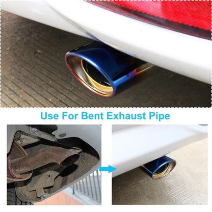 Universal Silver Tail Muffler Exhaust Tip Pipe