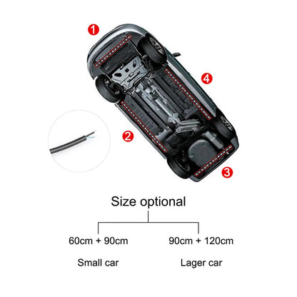 Car Underglow Neon LED Strip Kit — 8 Colour, Sound Active, App &amp; Remote Control