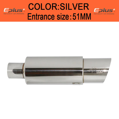 Universal Straight Drum Stainless Steel Muffler Tail Pipe