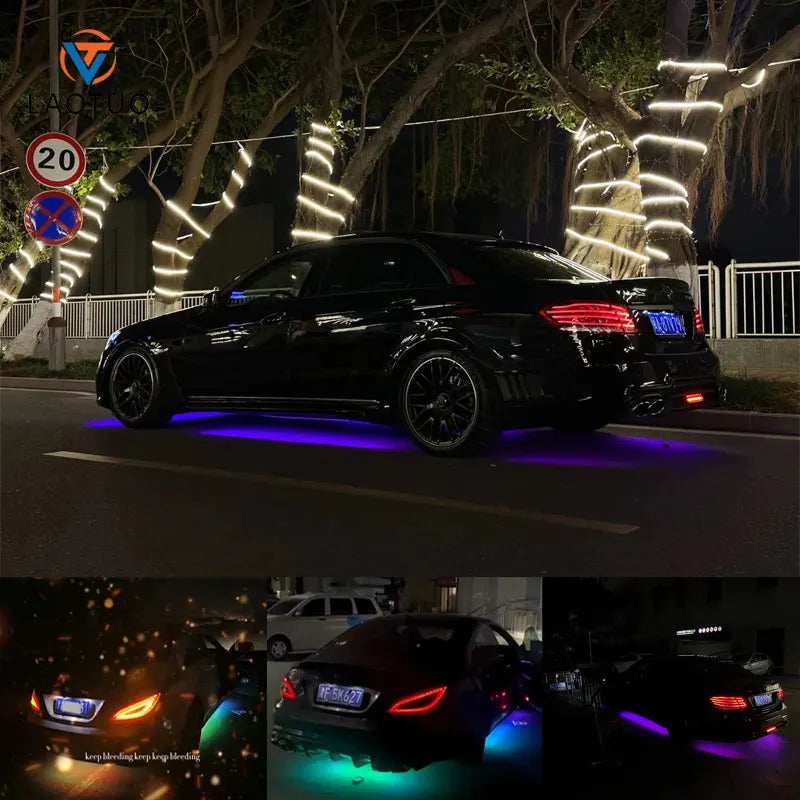 Car &amp; Motorcycle Underglow Neon RGB LED Atmosphere Light Strip — Customisable Flashing