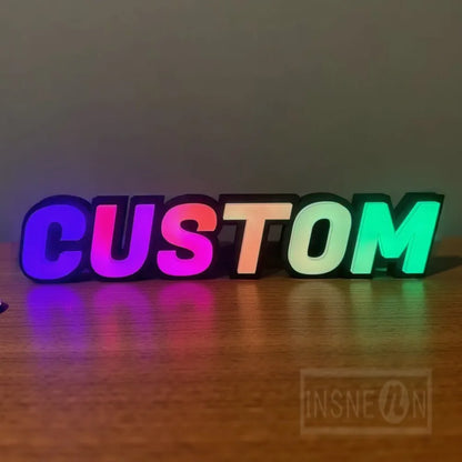 Custom RGB Metal LED Sign Wall Logo Luminous Letter Outdoor Company Store Light Signboard,Business 3D Acrylic Signage Decoration