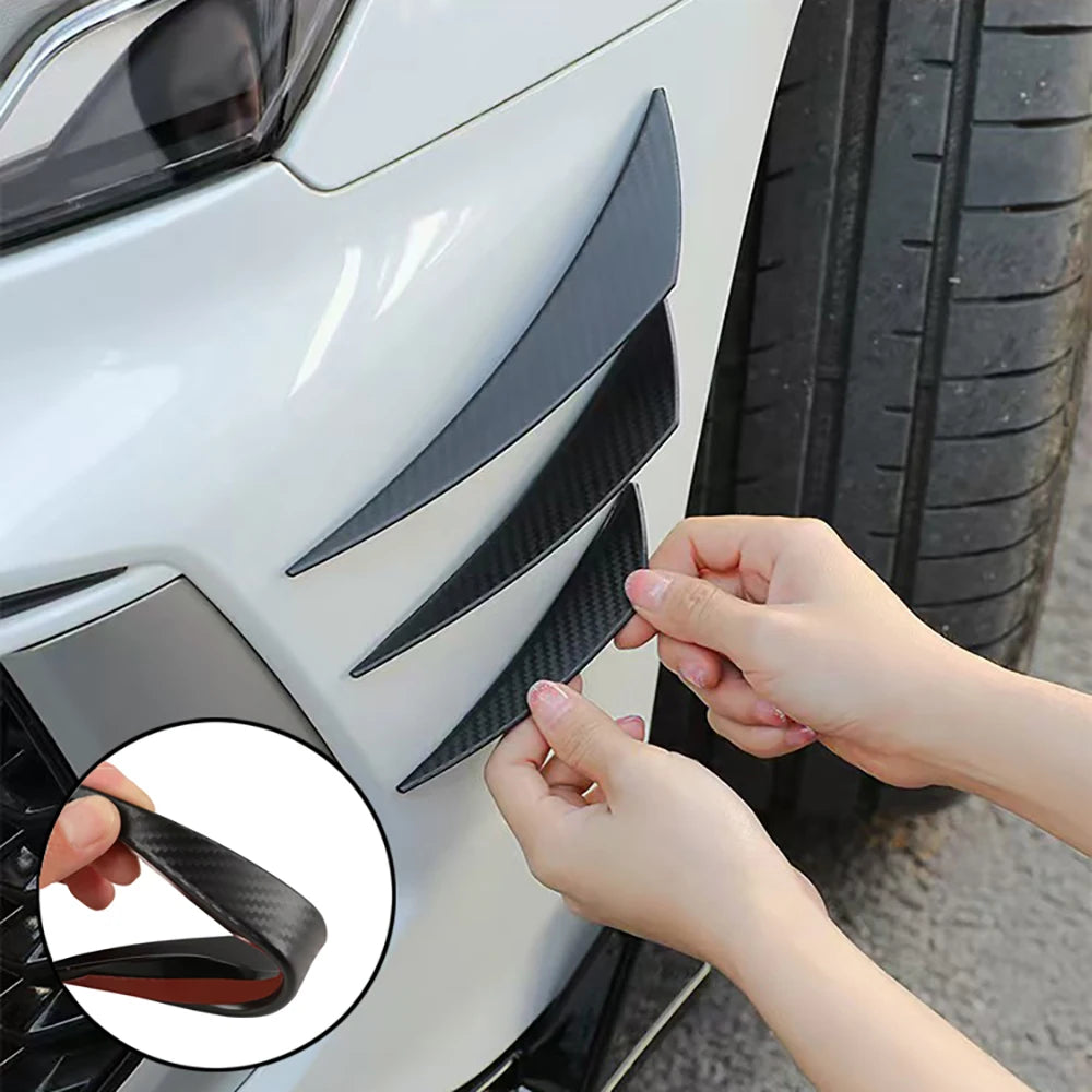 Universal Car Front Bumper Lip Carbon Fiber Body
