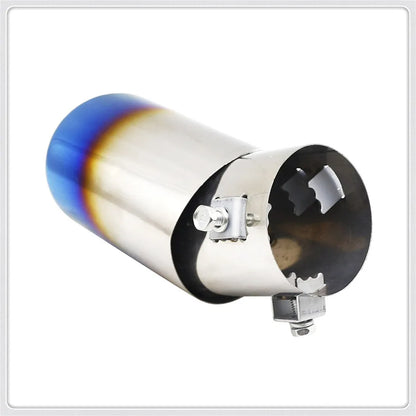 Universal Silver Tail Muffler Exhaust Tip Pipe