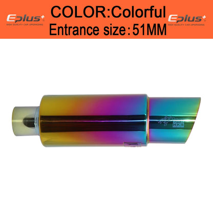 Universal Straight Drum Stainless Steel Muffler Tail Pipe