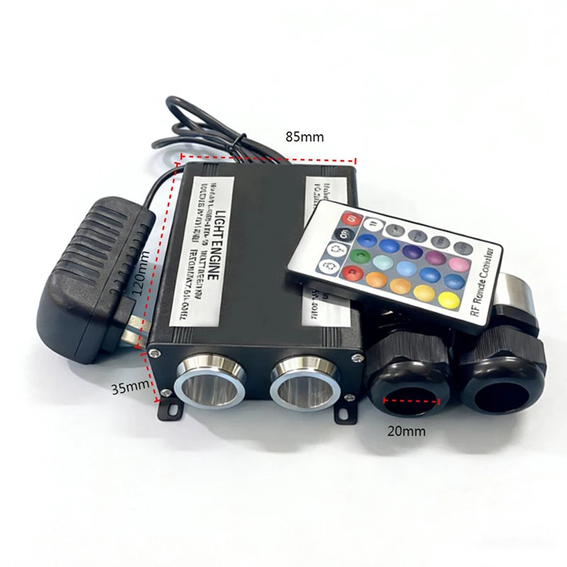 12V 16W LED Fibre Optic Light Engine — Car &amp; Home Starry Sky