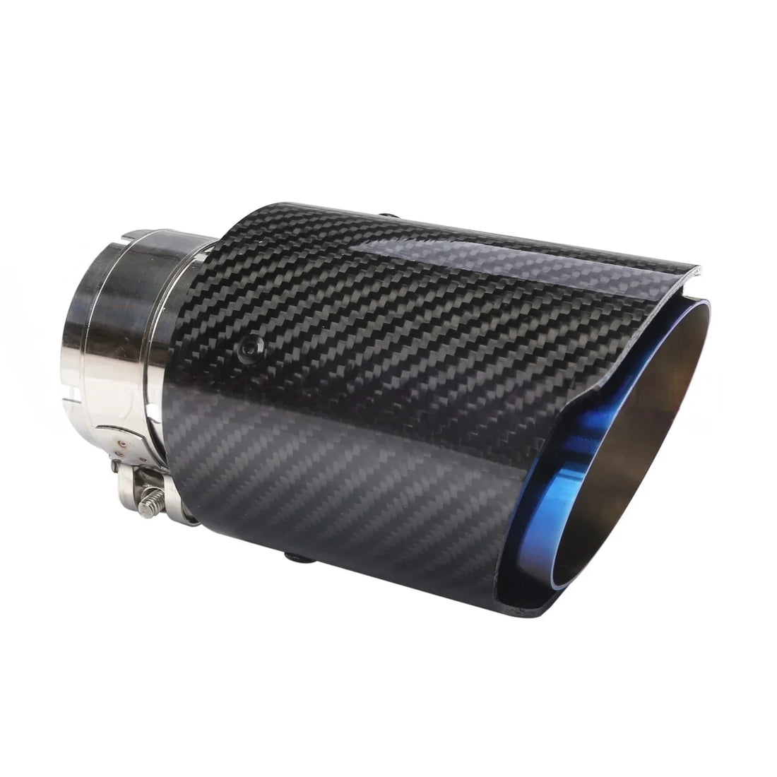 Universal Glossy Carbon Fiber Muffler Tip Exhaust