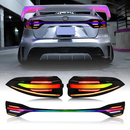 Toyota Corolla 2020–2024 RGB LED Tail Light Assembly — Sequential, Pair