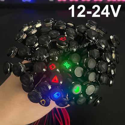 Waterproof Lamp 8/12/14MM 12V 24V Car Boat LED Indicator Light Instrument Warning Dashboard Turn Signal Pilot Lights Customized