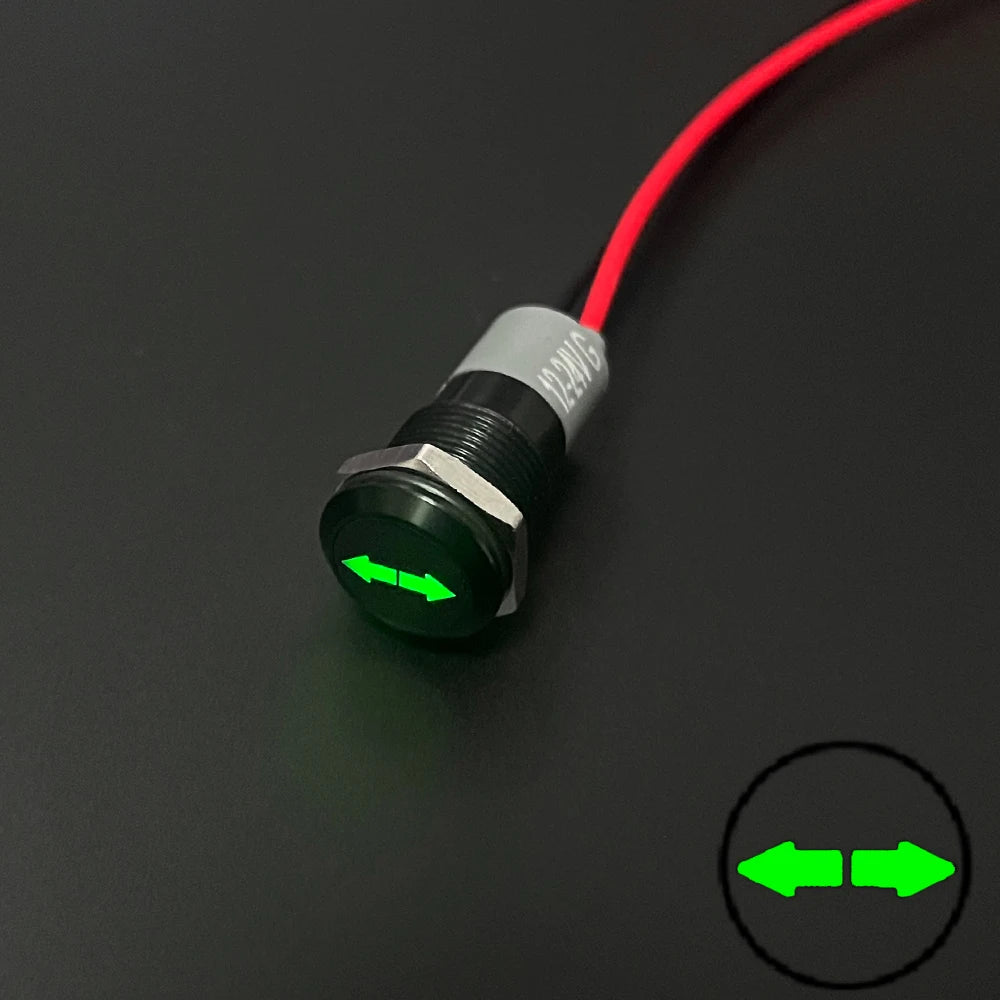 Waterproof Lamp 8/12/14MM 12V 24V Car Boat LED Indicator Light Instrument Warning Dashboard Turn Signal Pilot Lights Customized