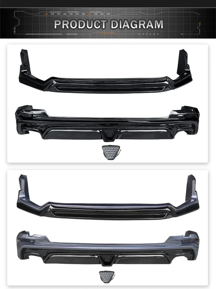 Honda CR-V 2021–2022 Front &amp; Rear Bumper Lip Kit
