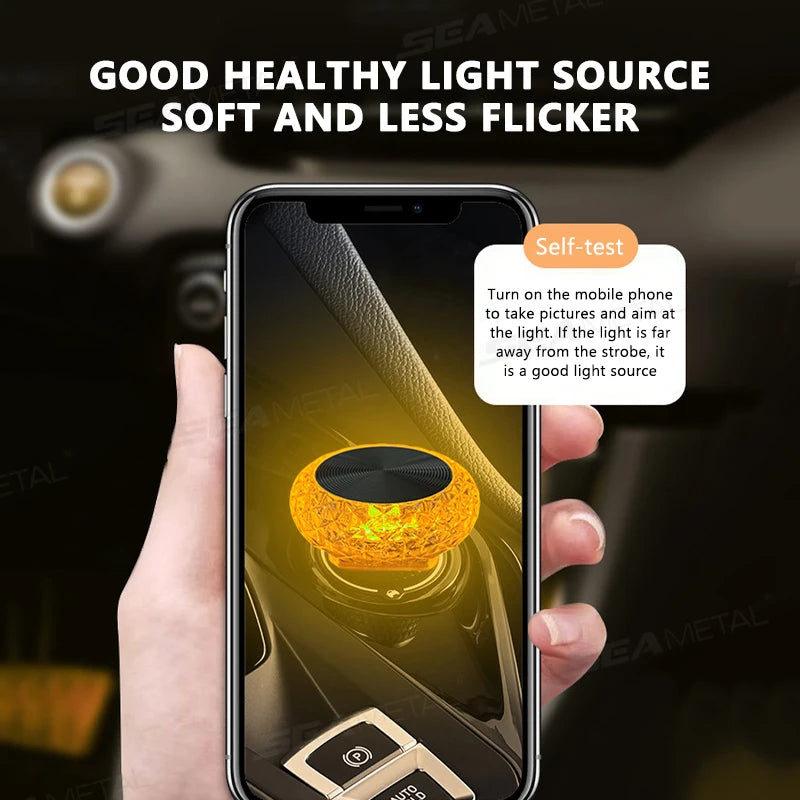 Portable USB Mini LED Car Ambient Atmosphere Lamp — Plug &amp; Play Interior Light