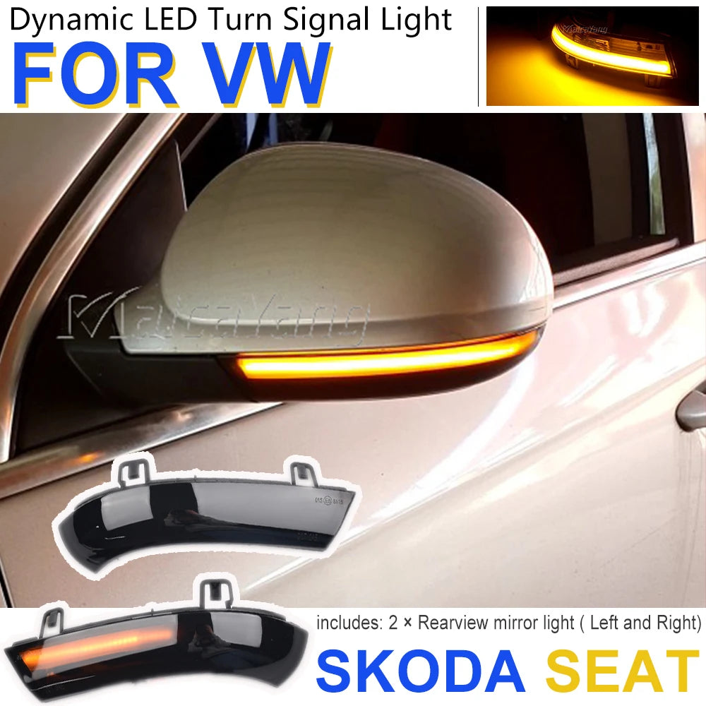 VW Dynamic LED Turn Signal Light — Passat B5.5 B6 / Golf 5 GTI / Jetta MK5 / Sharan