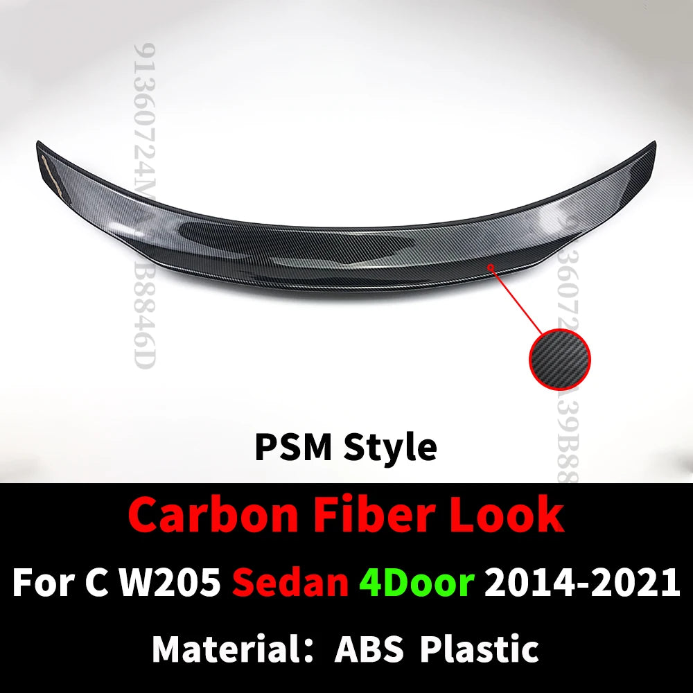 Rear Spoiler Wing Mercedes Benz C class 2014-2021