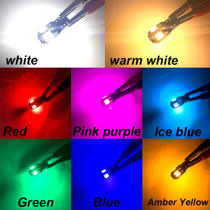 T10 Car Led Light Bulb W5W LED Canbus No Error Super Bright Car Interior Light SMD Auto Bulb White Amber Red Reading Dome Lamp