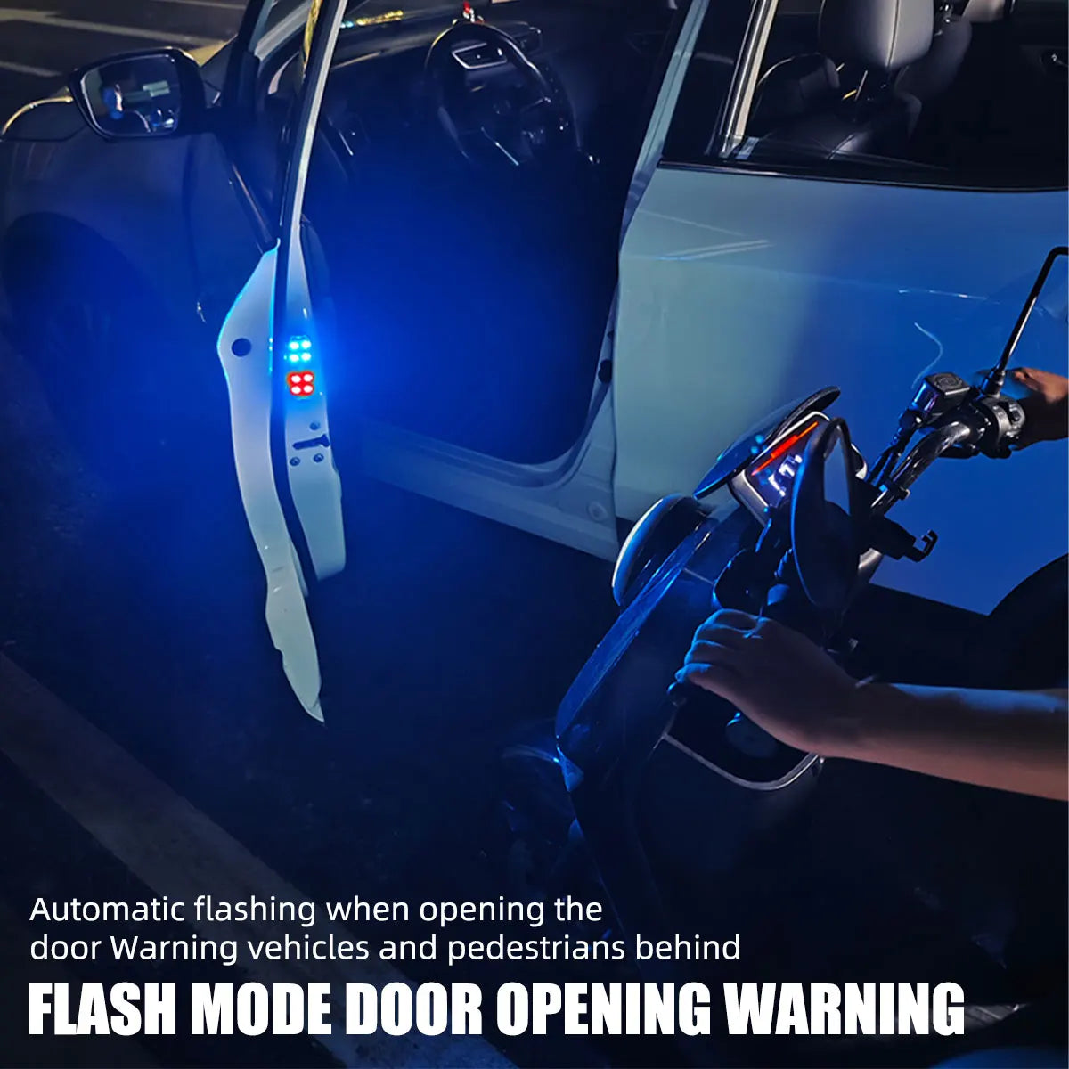 Car LED Door Puddle Lights — RGB Wireless USB Welcome Projector Ambient Lamp (2 Pack)