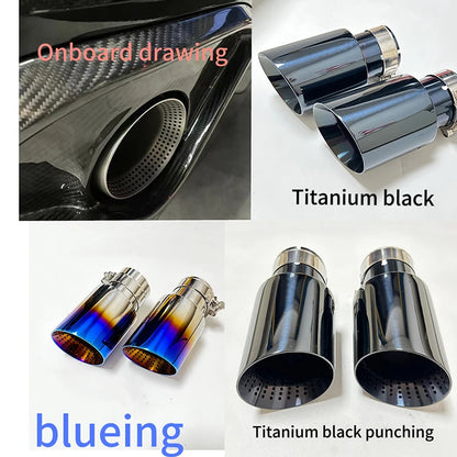 Matte Stainless Steel Exhaust Nozzle Tip — Universal