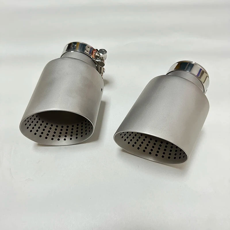 Matte Stainless Steel Exhaust Nozzle Tip — Universal