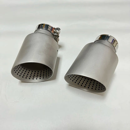 Matte Stainless Steel Exhaust Nozzle Tip — Universal