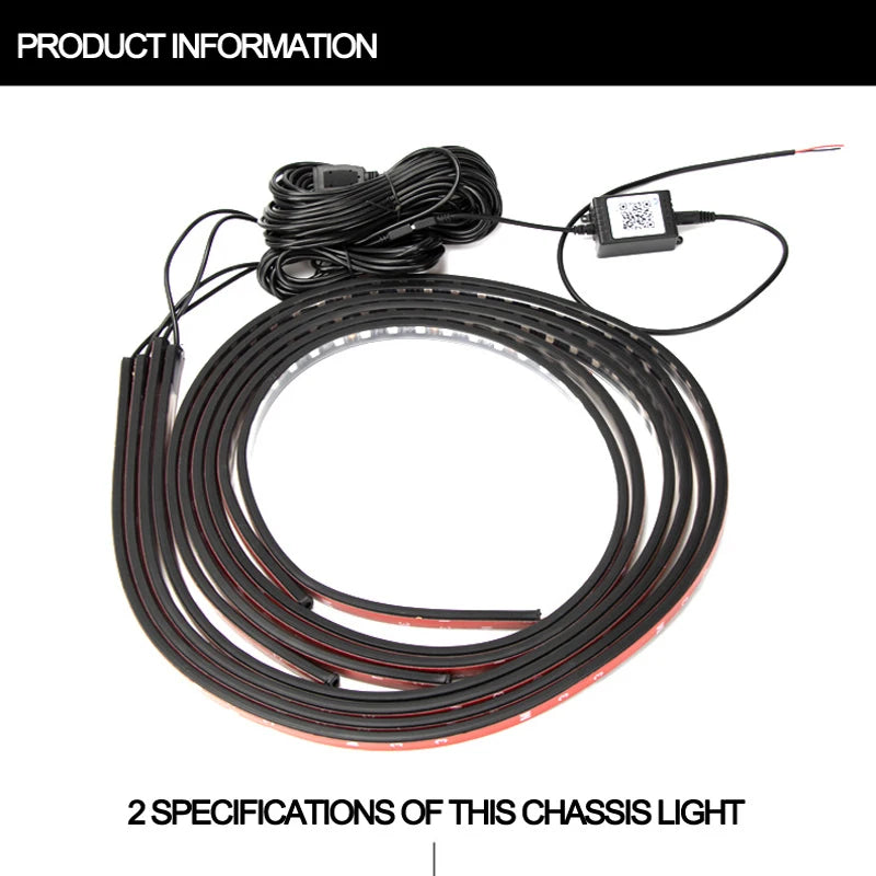 Car &amp; Motorcycle Underglow Neon RGB LED Atmosphere Light Strip — Customisable Flashing