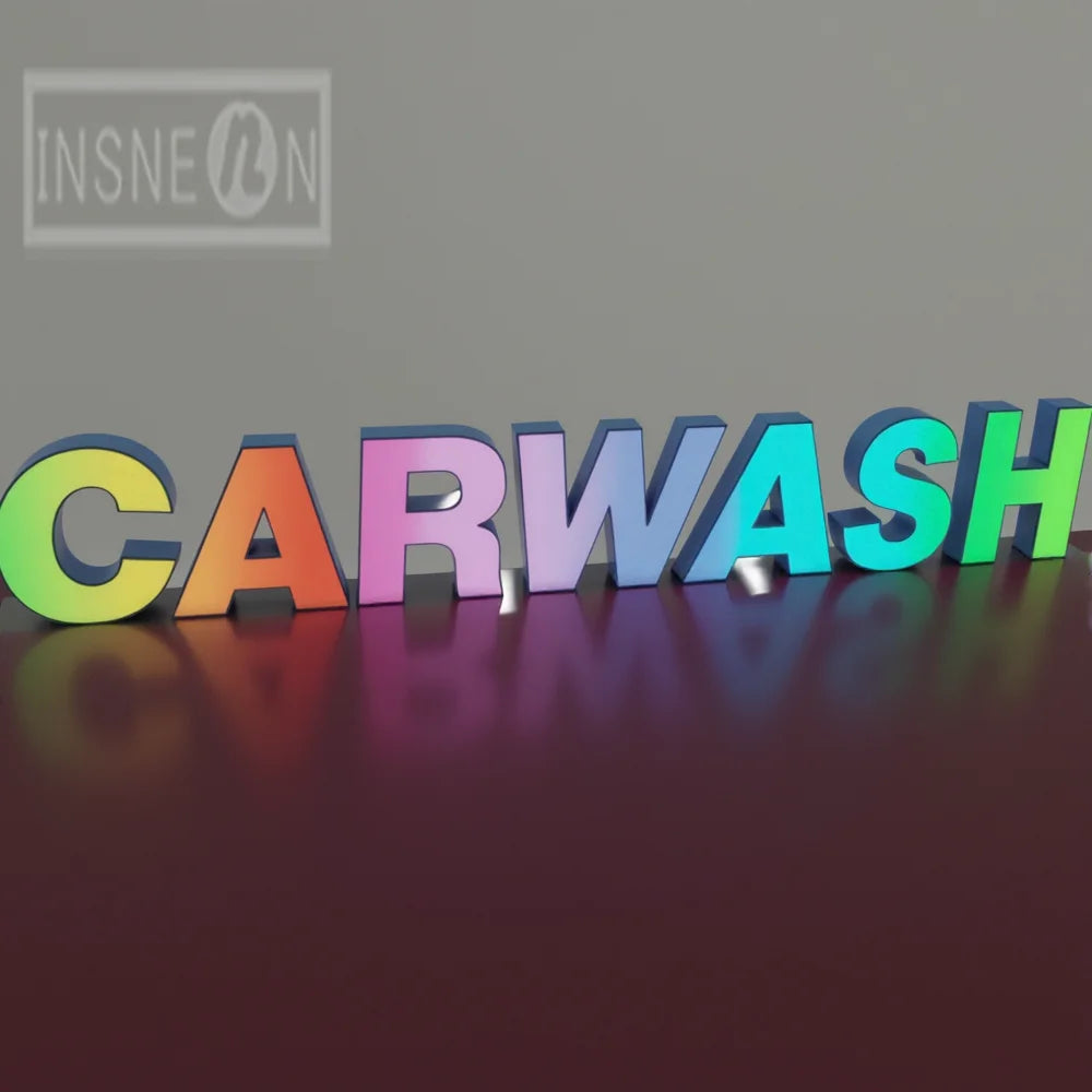 Custom RGB Metal LED Sign Wall Logo Luminous Letter Outdoor Company Store Light Signboard,Business 3D Acrylic Signage Decoration