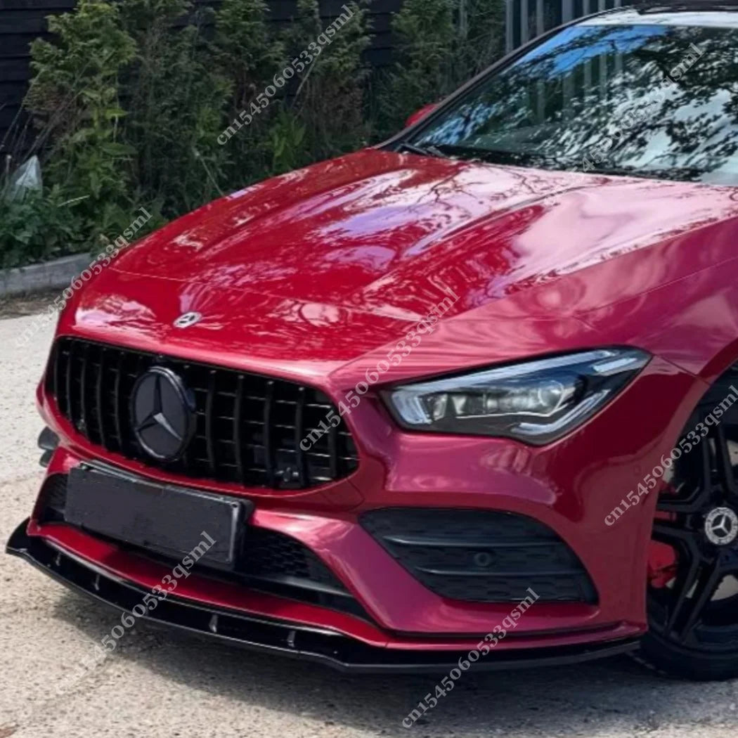 Mercedes-Benz CLA C118 / X118 AMG 2020–2023 Front Bumper Lip Splitter — Gloss Black