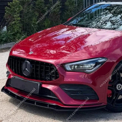 Mercedes-Benz CLA C118 / X118 AMG 2020–2023 Front Bumper Lip Splitter — Gloss Black