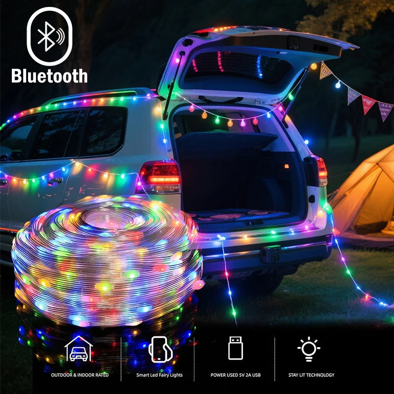 USB LED Strip Decorative Light for Car And Christmas Halloween New Year Outdoor Festive Atmosphere Celebration